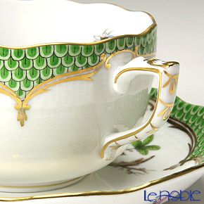 ヘレンド ロスチャイルドバード グリーンスケール ROEV 00724-0-00／724 ティーカップ＆ソーサー 200ml