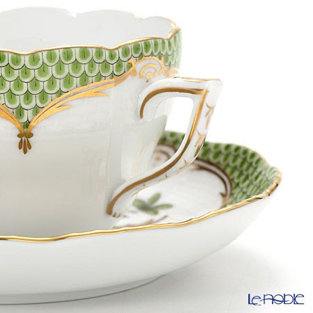 ヘレンド ロスチャイルドバード グリーンスケール ROEV-1 00730-0-00 ティーカップ＆ソーサー（兼用） 200ml