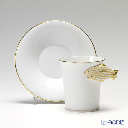 ヘレンド QH Collection QH-VHJ 04913-0-00 モカカップ＆ソーサー 無地