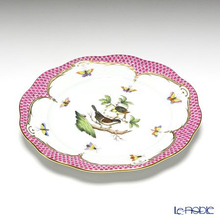 ヘレンド ロスチャイルドバード ピンクスケール ROEP 00517-0-00 プレート 19cm