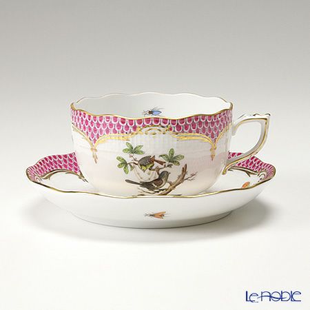 ヘレンド ロスチャイルドバード ピンクスケール ROEP 00724-0-00 ティーカップ＆ソーサー 200ml