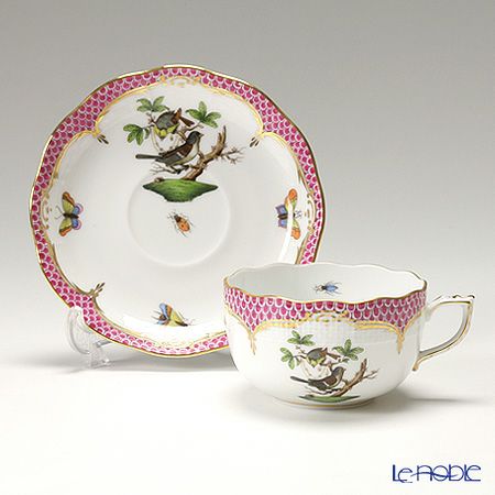 ヘレンド ロスチャイルドバード ピンクスケール ROEP 00724-0-00 ティーカップ＆ソーサー 200ml