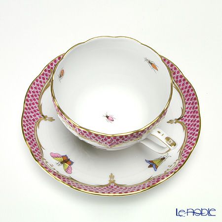 ヘレンド ロスチャイルドバード ピンクスケール ROEP 00730-0-00 ティーカップ＆ソーサー（兼用） 200ml
