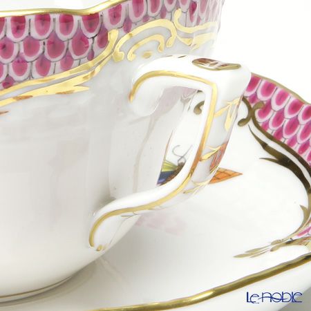 ヘレンド ロスチャイルドバード ピンクスケール ROEP 00730-0-00 ティーカップ＆ソーサー（兼用） 200ml