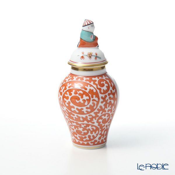 ヘレンド シノワズリ （中国趣味） カキエモン SKA 06574-0-21 ミニベース蓋付（マンダリン） 9cm