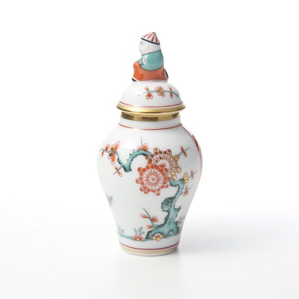 ヘレンド シノワズリ （中国趣味） カキエモン SKA 06574-0-21 ミニベース蓋付（マンダリン） 9cm