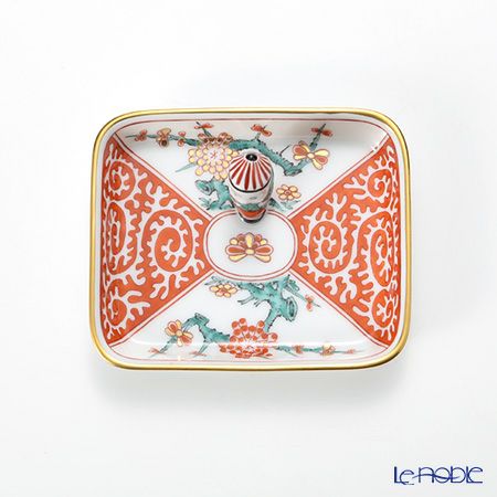 ヘレンド カキエモン SKA 07733-0-21 オブロングトレイ（マンダリン） 8cm