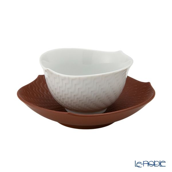 マイセン（Meissen） 波の戯れホワイト 29620／85759 スモールカップ 8.5cm（ソーサー付）