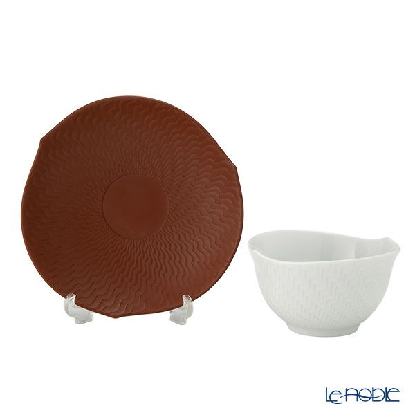 マイセン（Meissen） 波の戯れホワイト 29620／85759 スモールカップ 8.5cm（ソーサー付）