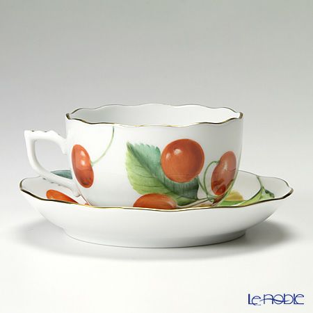 ヘレンド FTH-CR 20724-0-00 ティーカップ＆ソーサー 200ml（チェリー）