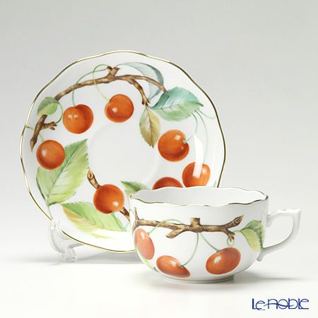 ヘレンド FTH-CR 20724-0-00 ティーカップ＆ソーサー 200ml（チェリー）