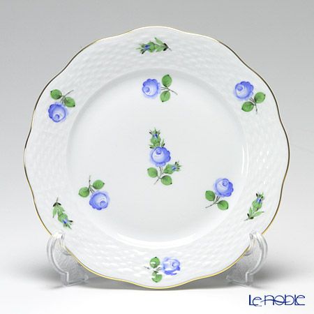 ヘレンド プティットローズ ブルー PRB 00517-0-00 プレート 19cm