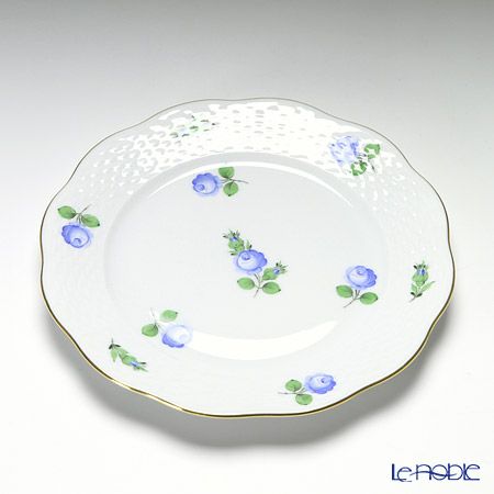 ヘレンド プティットローズ ブルー PRB 00517-0-00 プレート 19cm