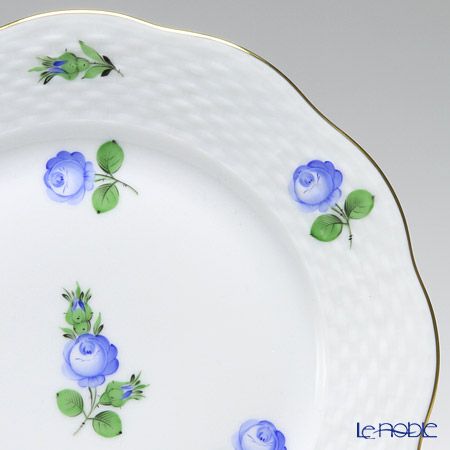 ヘレンド プティットローズ ブルー PRB 00517-0-00 プレート 19cm