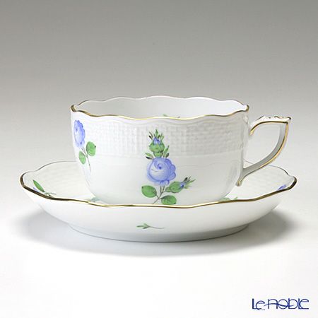 ヘレンド プティットローズ ブルー PRB 00724-0-00 ティーカップ＆ソーサー 200ml