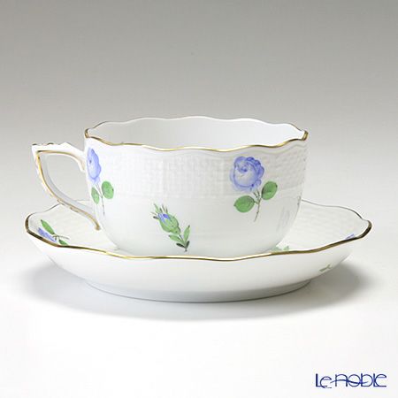 ヘレンド プティットローズ ブルー PRB 00724-0-00 ティーカップ＆ソーサー 200ml
