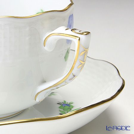 ヘレンド プティットローズ ブルー PRB 00724-0-00 ティーカップ＆ソーサー 200ml