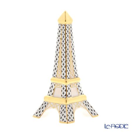 ヘレンド ファンタジー VHN 05242-0-00 エッフェル塔 12.5cm ブラック