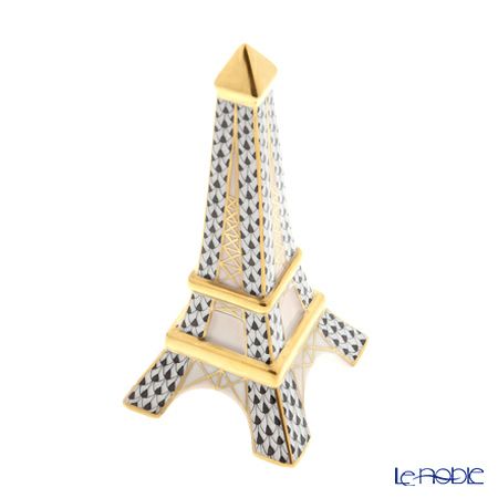 ヘレンド ファンタジー VHN 05242-0-00 エッフェル塔 12.5cm ブラック