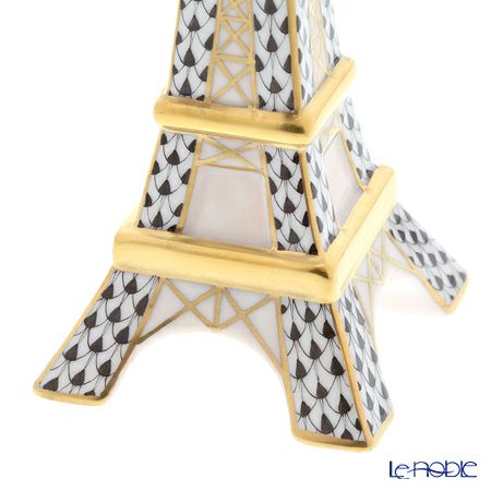 ヘレンド ファンタジー VHN 05242-0-00 エッフェル塔 12.5cm ブラック