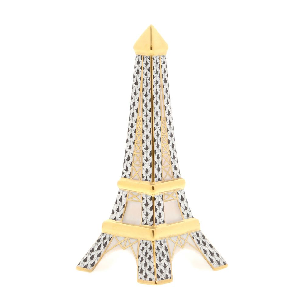 ヘレンド ファンタジー VHN 05242-0-00 エッフェル塔 12.5cm ブラック