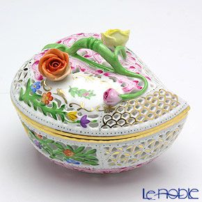 ヘレンド ファンタジー C 06200-0-02／6200 透かしボンボン入れ