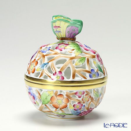 ヘレンド C2 06215-0-17 透かしボンボン（チョウ） 8cm