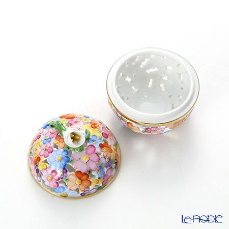 ヘレンド ファンタジー C 06219-0-12／6219 透かしボンボン入れ（つぼみ）