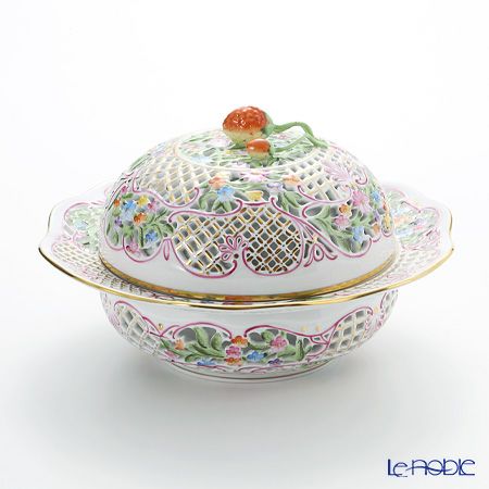 ヘレンド ファンタジー C 06230-0-11 ボンボン入れ（オープンワーク）
