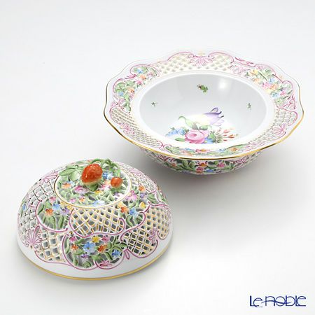 ヘレンド ファンタジー C 06230-0-11 ボンボン入れ（オープンワーク）