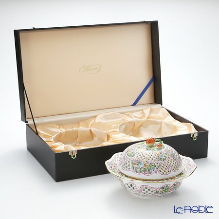 ヘレンド ファンタジー C 06230-0-11 ボンボン入れ（オープンワーク）