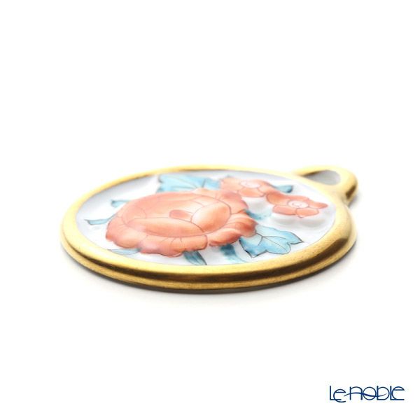 ヘレンド ペンダントトップ C1 08073-0-00 フラワーラウンドオレンジ 4cm