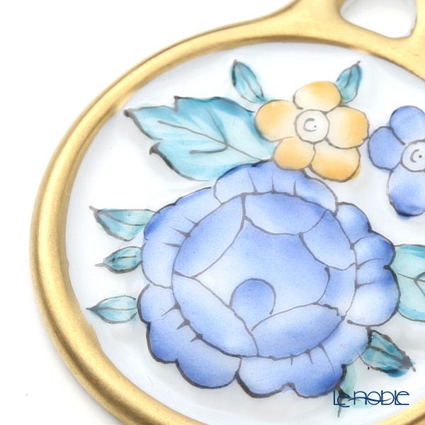 ヘレンド ペンダントトップ C3 08073-0-00 フラワーラウンドブルー 4cm