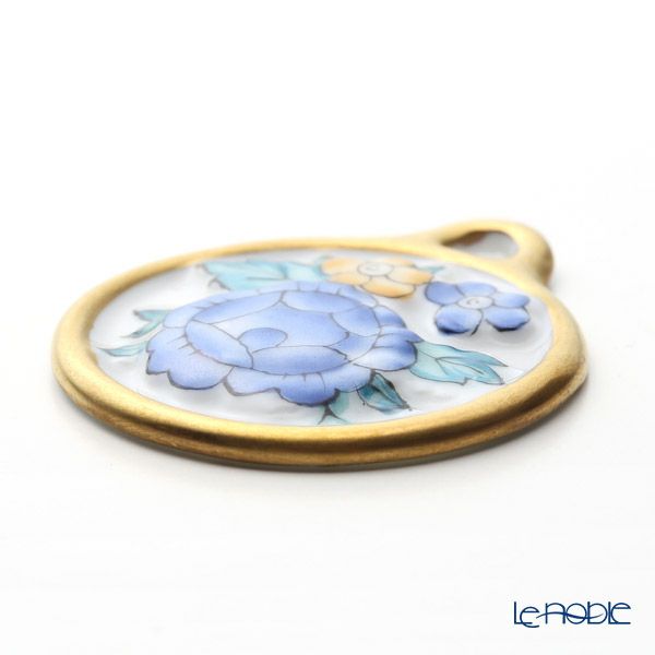 ヘレンド ペンダントトップ C3 08073-0-00 フラワーラウンドブルー 4cm