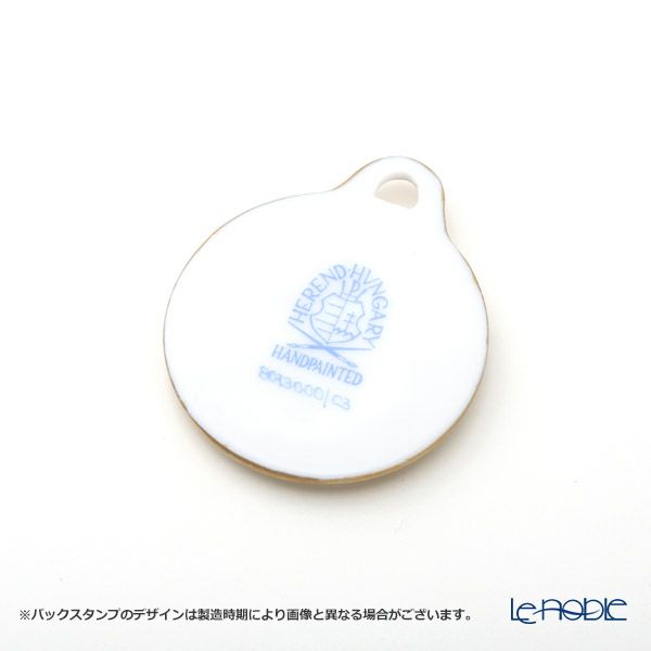 ヘレンド ペンダントトップ C3 08073-0-00 フラワーラウンドブルー 4cm