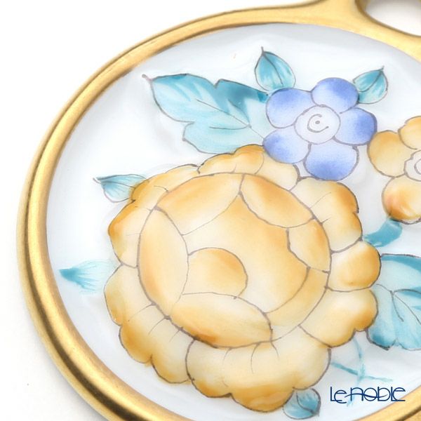 ヘレンド ペンダントトップ C3 08073-0-00 フラワーラウンドイエロー 4cm