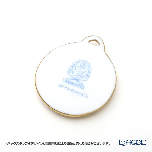 ヘレンド ペンダントトップ C3 08073-0-00 フラワーラウンドイエロー 4cm