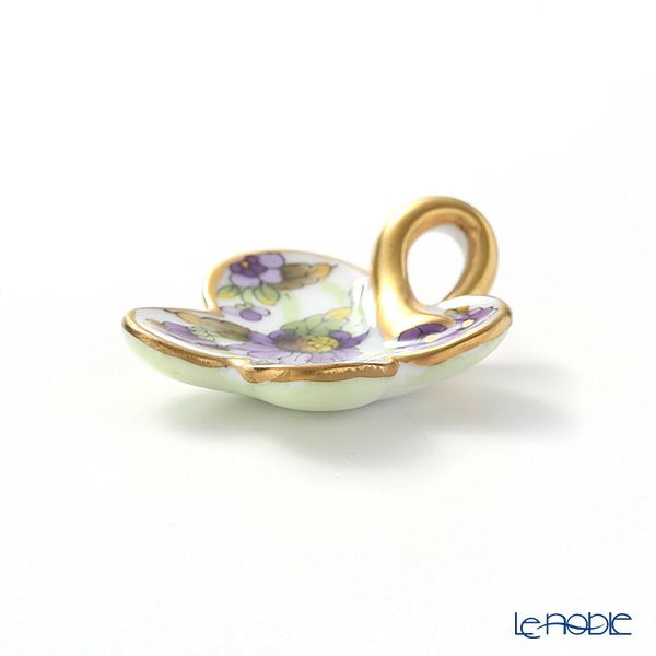 ヘレンド ペンダントトップ C4 08176-0-00 フラワー パープル 4×3.5cm