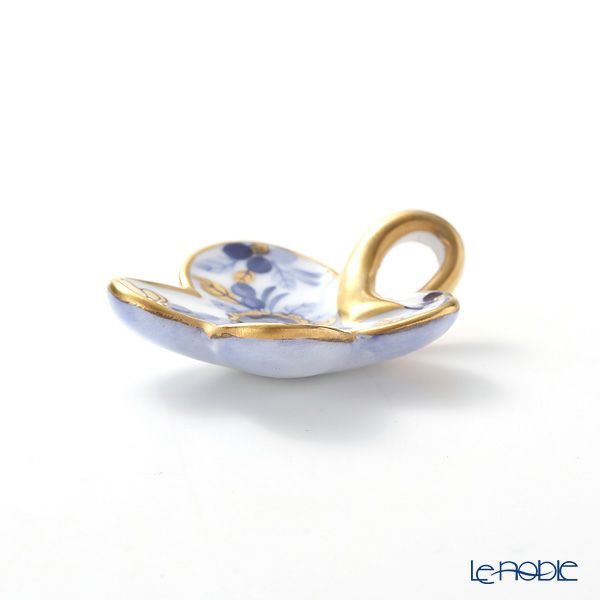 ヘレンド ペンダントトップ C1 08176-0-07 フラワー インディゴ 4×3.5cm