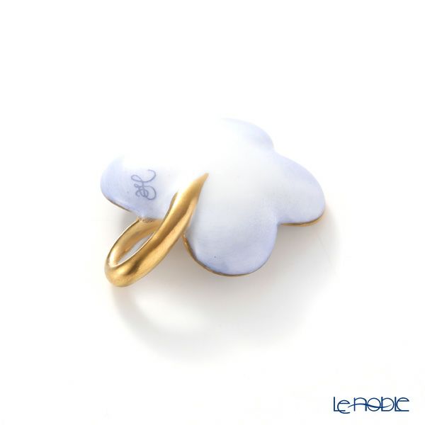 ヘレンド ペンダントトップ C1 08176-0-07 フラワー インディゴ 4×3.5cm