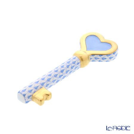 ヘレンド ファンタジー VHB 08560-0-00 ペーパーウエイト（キー） 9cm ブルー