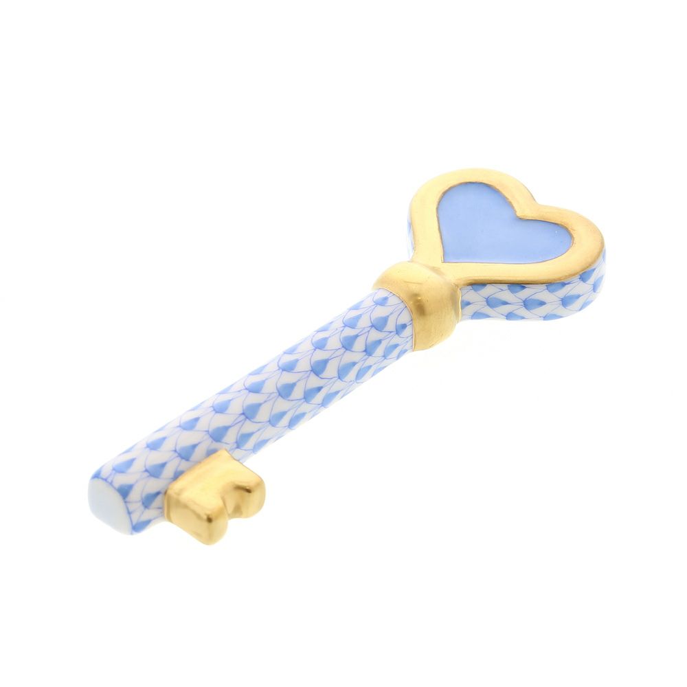 ヘレンド ファンタジー VHB 08560-0-00 ペーパーウエイト（キー） 9cm ブルー