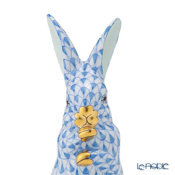 ヘレンド人形 VHB スタンディングバニー ブルー 9cm 15338-0-00