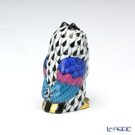 ヘレンド人形 05102-0-00 VHNM ミニフクロウ ブラック