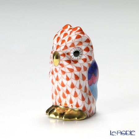 ヘレンド人形 05102-0-00 VH ミニフクロウ レッド