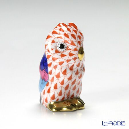 ヘレンド人形 05102-0-00 VH ミニフクロウ レッド