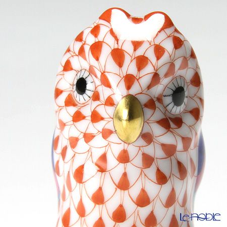 ヘレンド人形 05102-0-00 VH ミニフクロウ レッド