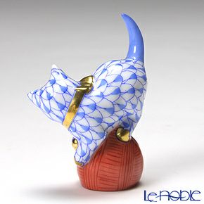 ヘレンド人形 05221-0-00 VHB ネコ