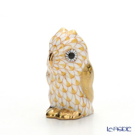 ヘレンド人形 05102-0-00 VHJ ミニフクロウ イエロー