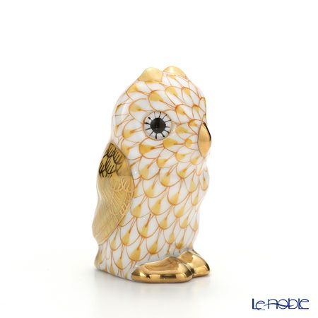 ヘレンド人形 05102-0-00 VHJ ミニフクロウ イエロー